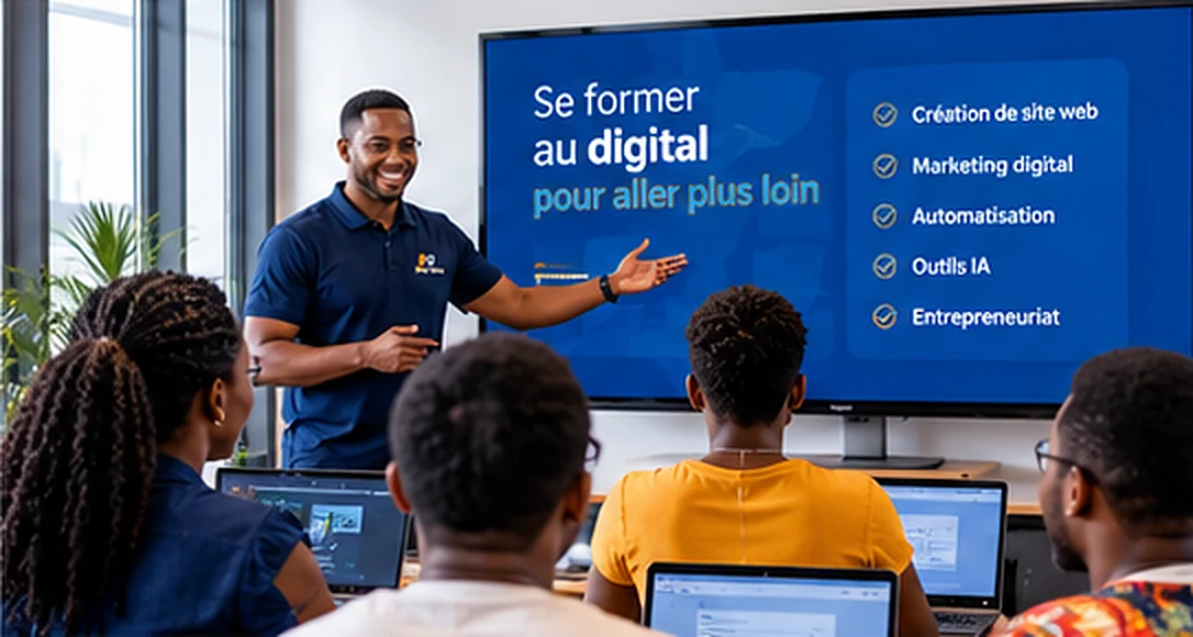 Formateur devant un écran : se former au digital pour aller plus loin